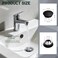 Greenspring Bathroom Sink Overflow Cover Matte Black Brass Basin Vanity Ceramic Vessel Kitchen Trim Replacement Round Caps Dual Layer Insert