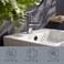 Greenspring Bathroom Sink Overflow Cover Matte Black Brass Basin Vanity Ceramic Vessel Kitchen Trim Replacement Round Caps Dual Layer Insert