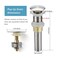 rockgoya Rockgoya Bathroom Sink Drain2 Pack Drain Stopper Bathroom Sink Without OverflowPop Up Drain Assembly with Detachable Strainer BasketBuiltin AntiClogging StrainerStainless Steel Brushed Nickel