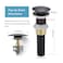 rockgoya Rockgoya Bathroom Sink DrainDrain Stopper Bathroom Sink with OverflowPop Up Drain Assembly with Detachable Strainer BasketBuiltin AntiClogging StrainerStainless Steel Mattle Black