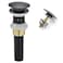 rockgoya Rockgoya Bathroom Sink DrainDrain Stopper Bathroom Sink with OverflowPop Up Drain Assembly with Detachable Strainer BasketBuiltin AntiClogging StrainerStainless Steel Mattle Black
