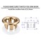 SKYPIA 4 Pcs Sink Overflow Ring Set Bathroom Accessary Kitchen Bathroom Sink Basin Overflow Cover Vanity Sink Overflow Cover Gold