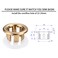 SKYPIA 4 Pcs Sink Overflow Ring Set Bathroom Accessary Kitchen Bathroom Sink Basin Overflow Cover Vanity Sink Overflow Cover Gold