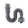 TNLG Plastic Bathroom Sink Drain Pipe Flexible Sink Drain Pipe Suitable for 114 Sink Drains Gray Retractable 1335 Inches
