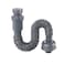 TNLG Plastic Bathroom Sink Drain Pipe Flexible Sink Drain Pipe Suitable for 114 Sink Drains Gray Retractable 1335 Inches