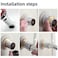 KINGWONG Universal Bathroom Sink Drain with PopUpOverflow HoleCeramic White Cap Stainless Steel Body Easy to Install Durable Copper Mesh Filter Fits Standard Sink With Overflow White Silver