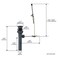 WOWOW Bathroom Drain Assembly Stopper with Lift Rod for Bathroom Faucet Vanity Sink PopUp Drain Stopper Assembly with Lift Rod and OverflowBlack