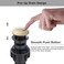 WOWOW Bathroom Sink Drain Pop Up Drain Stopper for Bathroom Sink and RV Sink with Overflow Brushed Gold Vessel Sink Drain Builtin AntiClogging Strainer