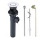WOWOW Pop Up Drain Assembly with Lift Rod and Overflow Drain Stopper Assembly for Bathroom FaucetChrome