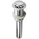 ALLWIN-HOUSEWARE W Bathroom Sink Pop Up Drain Assembly Without Overflow Fits 157 to 236 Inch Sink Openings with 114 Inch Tailpiece Small Cap Solid Brass Drain Stopper Polished Chrome