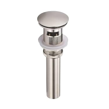 Yodel Faucet Bathroom Sink Drain with Overflow Big Cap Pop up Drain Fit for Large Undermount Sink with Standard 1 34 Drain OpeningBrushed NickelYDPOP3