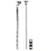 PermaFLOW PF WaterWorks PF0906CH Universal Lavatory PopUp Drain Lift Rod Linkage and Spring Clip Kit Chrome PF0906CH