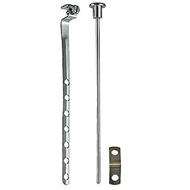 PermaFLOW PF WaterWorks PF0906CH Universal Lavatory PopUp Drain Lift Rod Linkage and Spring Clip Kit Chrome PF0906CH