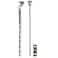 PermaFLOW PF WaterWorks PF0906CH Universal Lavatory PopUp Drain Lift Rod Linkage and Spring Clip Kit Chrome PF0906CH