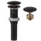 ALLWIN-HOUSEWARE W Oil Rubbed Bronze Pop Up Sink Drain Vanity Bathroom Vessel Lavatory Faucet Detachable Basket Drain Stopper ORB with Overflow