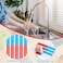 Gueevin 20 Pcs Hot and Cold Water Label Hot and Cold Indicator Waterproof Faucet Label Self Stick Hot Sign Cold Sign for Kitchen Bathroom Faucet Shower Escutcheon