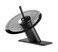 YCCUZA Bathroom Faucet Black Glass Waterfall Spout Single Handle 360 Swivel Solid Brass Bath Basin Lavatory Sink Vanity Faucet One or 3 Hole Commercial with Deck Plate