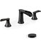 HOIGY Oil Rubbed Bronze Bathroom Sink Faucet 8 Inch Widespread 2 Handles 3 Hole Waterfall Design Ceramic Valve Core