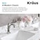 Kraus KRAUS KBF1201BG Arlo Single Handle Basin Bathroom Faucet with Lift Rod Drain and Deck Plate Brushed Gold
