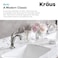 Kraus KRAUS KBF1201BG Arlo Single Handle Basin Bathroom Faucet with Lift Rod Drain and Deck Plate Brushed Gold