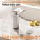 phiestina Phiestina Single Hole Brushed Nickel Square Single Handle Bathroom Vanity Faucet with Metal pop up Drain with Deck Plate Overflow Water Supply line BF3530BN