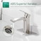 VOTON Brass Bathroom Faucet Brushed Nickel Finish Single Handle 1 or 3 Hole Installation Popup Drain Flexible Hoses