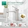 VOTON Brass Bathroom Faucet Brushed Nickel Finish Single Handle 1 or 3 Hole Installation Popup Drain Flexible Hoses