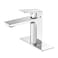 VOTON Chrome Bathroom Faucet One Hole Single Handle Bathroom Sink Faucet Lavatory Faucet with Deck Plate Lavatory VanityRv Sink