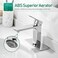 VOTON Chrome Bathroom Faucet One Hole Single Handle Bathroom Sink Faucet Lavatory Faucet with Deck Plate Lavatory VanityRv Sink