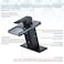 Y-Garhe YGarhe LED Bathroom Sink Faucet Matte Black Single Hole or 4 Inch Centerset Waterfall Faucet with Glass Spout and TemperatureSensitive LED Lights Includes Deck Plate