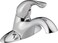 DELTA Delta Classic Centerset Chrome Bathroom Faucet 4 Inch 3 Hole Bathroom Sink Faucet for Vanity Metal PushPop Drain Assembly Chrome 520MPUDST