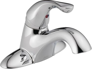 DELTA Delta Classic Centerset Chrome Bathroom Faucet 4 Inch 3 Hole Bathroom Sink Faucet for Vanity Metal PushPop Drain Assembly Chrome 520MPUDST