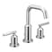 Moen Gibson Chrome TwoHandle 8Inch Widespread High Arc Modern Bathroom Sink Faucet Valve Required T6142