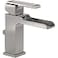 DELTA Delta Faucet Ara Single Hole Bathroom Faucet Brushed Nickel Waterfall Faucet Single Handle Metal Drain Assembly Stainless 568LFSSMPU