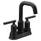 Moen Gibson TwoHandle Centerset High Arc Modern Bathroom Faucet with Drain Assembly Matte Black 6150BL
