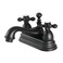 Kingston Brass KS3600AX 4 in Centerset Bathroom Faucet Matte Black