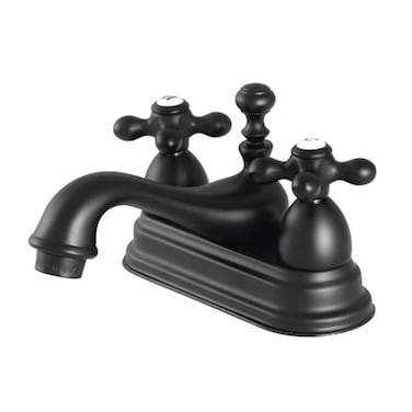 Kingston Brass KS3600AX 4 in Centerset Bathroom Faucet Matte Black