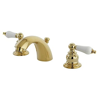 Kingston Brass KB942B Victorian MiniWidespread Bathroom Faucet Polished Brass 45 x 35 x 206