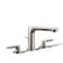 Kohler 973524BN Avid Widespread Bathroom Sink Faucet 12 gpm Vibrant Brushed Nickel