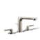 Kohler 973524BN Avid Widespread Bathroom Sink Faucet 12 gpm Vibrant Brushed Nickel