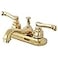 Kingston Brass KB8602 Royale 4 Centerset Bathroom Faucet Polished Brass