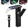 Chiczam Black Bathroom Vessel Faucet Led Light 3 Color Changing Waterfall Single Handle One Hole Bowl Sink Faucet Vanity Lavatory Deck Mount Mixer Tap Tall with Pop Up Drain Without Overflow and Suppl