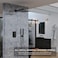 Alesco Shower System Black Shower Faucet Set with 10Inch HighPressure Rainfall Showerheads and Handheld Spray combo Showerfixture Include Valve and Trim Kit Matte Black