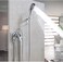 Hausadler Bathroom Shower Faucet Brass Single Handle Faucet Valve Bathroom Shower Mixer Chrome Finished