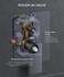FORIOUS Rain Shower Head System Shower Faucet Set with Handheld Spray Combo Roughin Valve Solid Brass Pressure Balanced Valve Trim Kit 10 Wall Mounted Matte Black