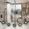 GABRYLLY Gabrylly Black Shower Faucet Set All Metal Rainfall Shower System with Rain Shower Head and Handle Set Modern Shower Fixtures Shower Head with Handheld ComboShower Valve Include Matte Black