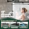 GABRYLLY Gabrylly Black Shower Faucet Set All Metal Rainfall Shower System with Rain Shower Head and Handle Set Modern Shower Fixtures Shower Head with Handheld ComboShower Valve Include Matte Black