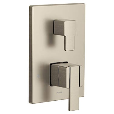 Moen UTS9011BN 90 Degree MCORE 3Series 2Handle Shower Trim with Integrated Transfer Valve Valve Required Brushed Nickel