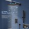 SR SUN RISE 12 Inch Oil Rubbed Bronze Shower Faucet Set WallMount Adjustable 16Inch Slide Bar with Square Hand Shower System Included Valve and Trim Kit