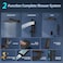SR SUN RISE 12 Inch Oil Rubbed Bronze Shower Faucet Set WallMount Adjustable 16Inch Slide Bar with Square Hand Shower System Included Valve and Trim Kit